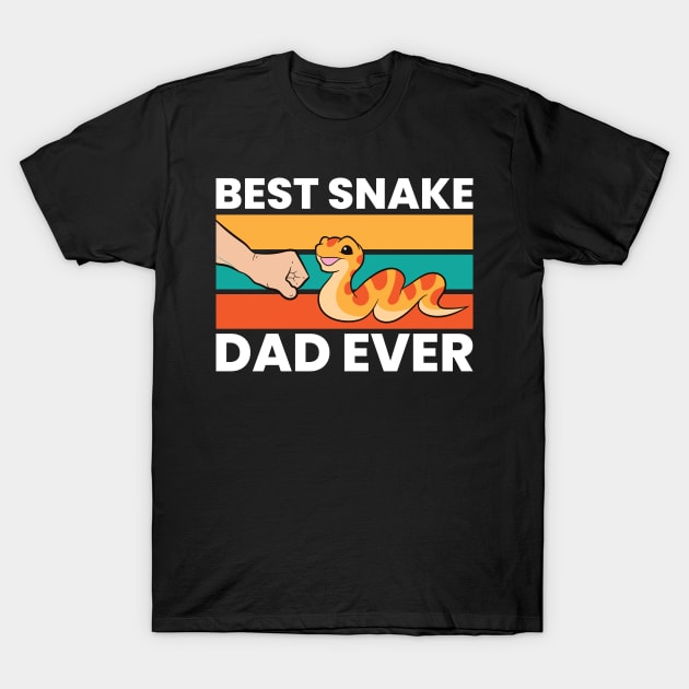Best Snake Dad Ever Funny Snake T-Shirt by EQDesigns